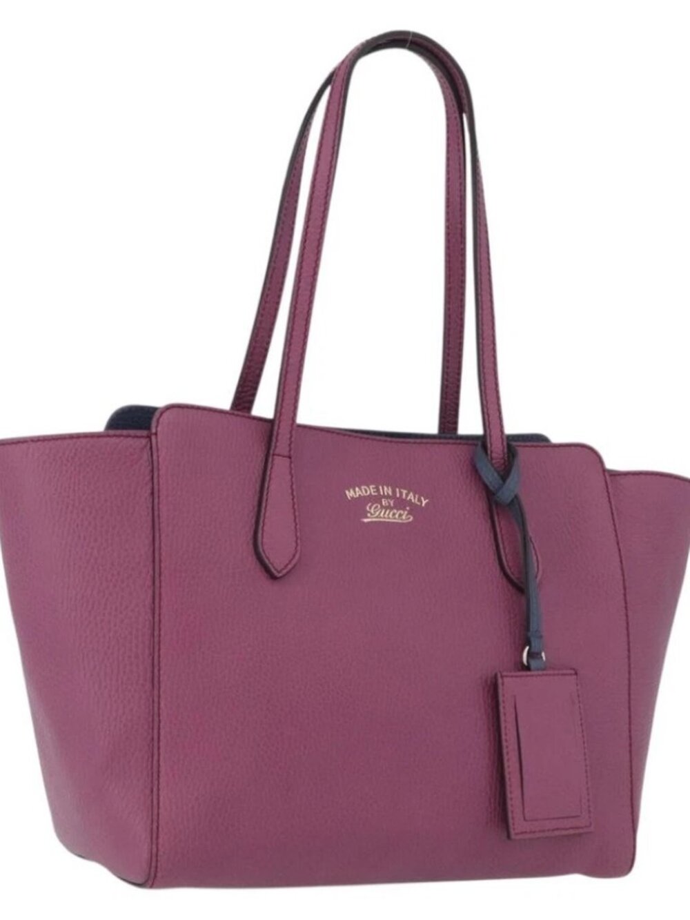 GUCCI Tote Bag Leather Pink Gold 354408 Auth ki6482